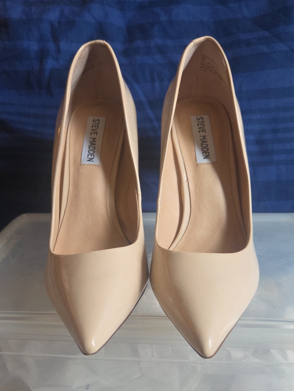 Steve Madden Daisie Patent Leather Nude Pumps - Size 8